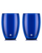 6 Verres Pavina espresso double paroi bleu royal - 0.35 L