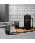 6 Verres Pavina espresso double paroi gris - 0.35 L