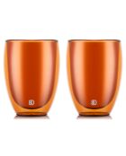 6 Verres Pavina espresso double paroi rouges - 0.35 L