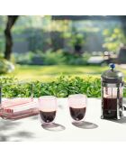 6 Verres Pavina espresso double paroi roses - 0.35 L