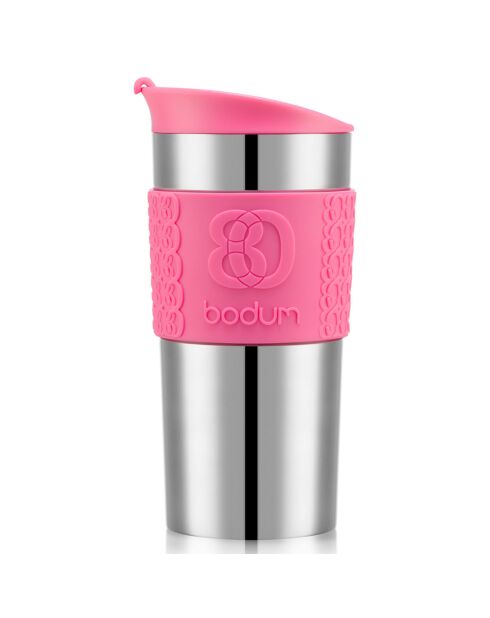 Mug de voyage isotherme en inox double paroi  bubblegum  - 0.35 L