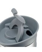 Mug de voyage isotherme en inox double paroi  gris - 0.35 L