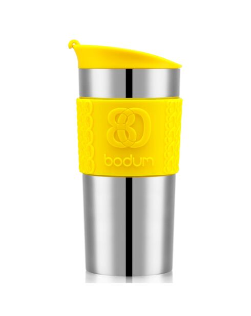 Mug de voyage isotherme en inox double paroi  lemon  - 0.35 L