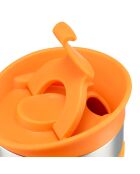 Mug de voyage isotherme en inox double paroi  orange  - 0.35 L