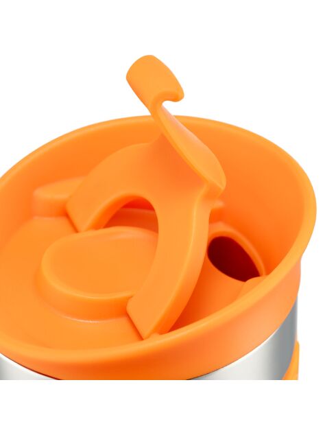Mug de voyage isotherme en inox double paroi  orange  - 0.35 L