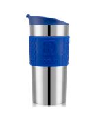Mug de voyage isotherme en inox double paroi  bleu - 0.35 L