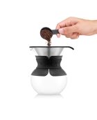 Cafetière filtre permanent maille inox 4 tasses noire - 0.5 L
