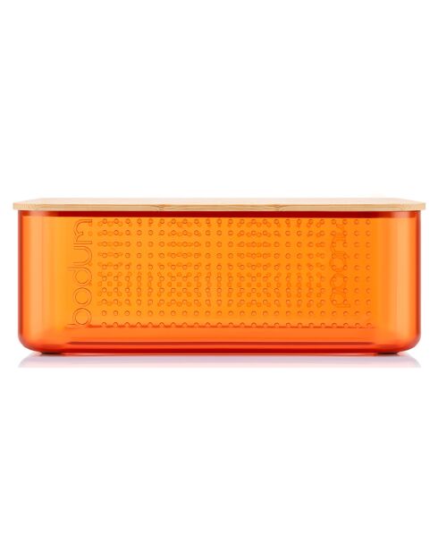 Boite à pain Bistro petit modèle orange  - 29.4x19.4x10.7 cm