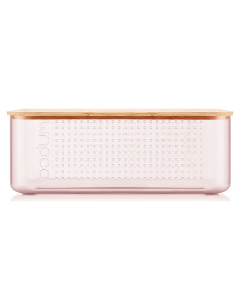 Boite à pain Bistro petit modèle rose - 29.4x19.4x10.7 cm