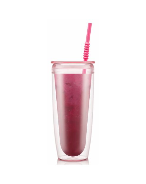 Gobelet à double paroi transparent - 0.6 L