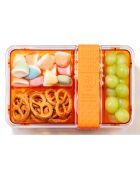 Lunch box Bistro compartimentée avec couverts orange - 13.7x20.8x8.8 cm