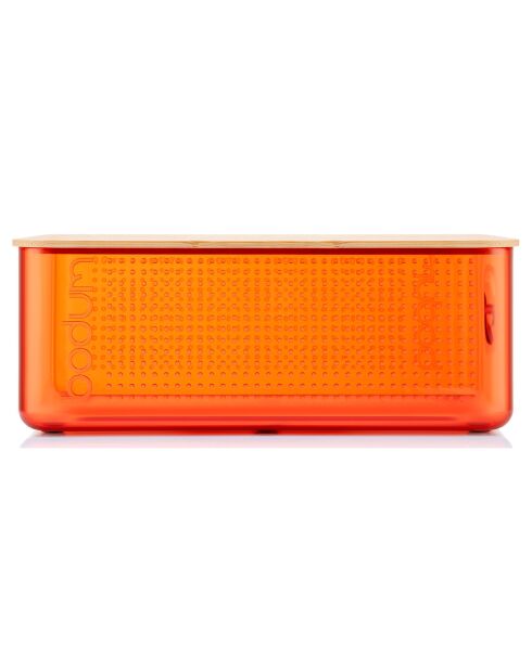 Boite à pain Bistro grand modèle orange  - 36.5x23.7x13.8 cm