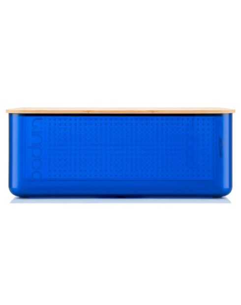 Boite à pain Bistro grand modèle bleue - 36.5x23.7x13.8 cm