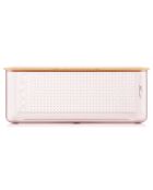 Boite à pain Bistro grand modèle rose - 36.5x23.7x13.8 cm