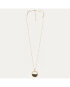 Collier Archipel en Laiton & Résine doré/vert