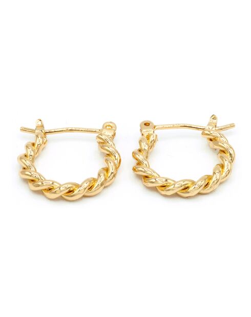 Boucles d'oreilles en Laiton dorées