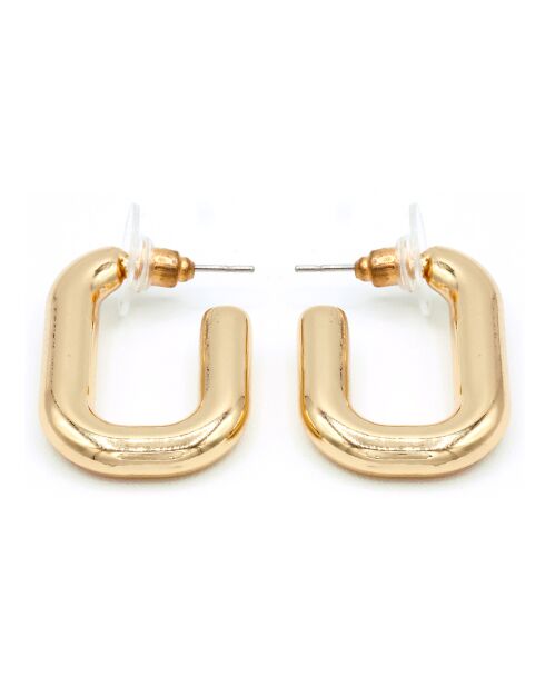Boucles d'oreilles en Laiton dorées