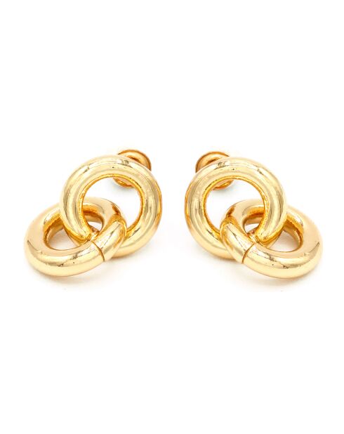 Boucles d'oreilles en Laiton dorées