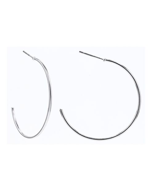Boucles d'oreilles en Laiton argentées