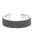 Manchette Zelos en Métal argenté/noir