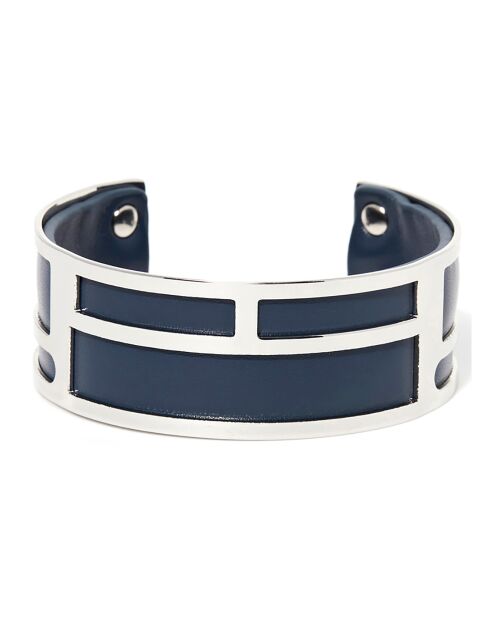 Bracciale Nemesis in metallo argento/blu