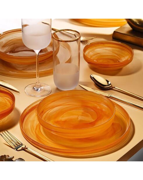 Set da tavola Salmon - 18 pezzi