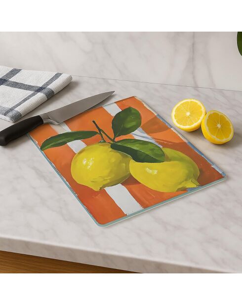 Tabla de cortar multicolor - 30x40 cm