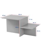 Table basse Harmony atlantic pine - 80x40x40 cm