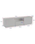 Meuble TV Vanguard atlantic pine - 160x42x29.5 cm