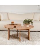 Duo de tables basses Moira atlantic pine - 90x41 cm