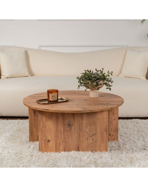 Duo de tables basses Moira atlantic pine - 90x41 cm