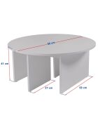 Duo de tables basses Moira atlantic pine - 90x41 cm