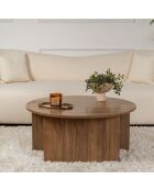 Duo de tables basses Moira walnut - 90x41 cm