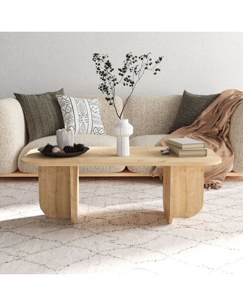 Table basse Becaj sapphire oak - 120x41.4x60 cm