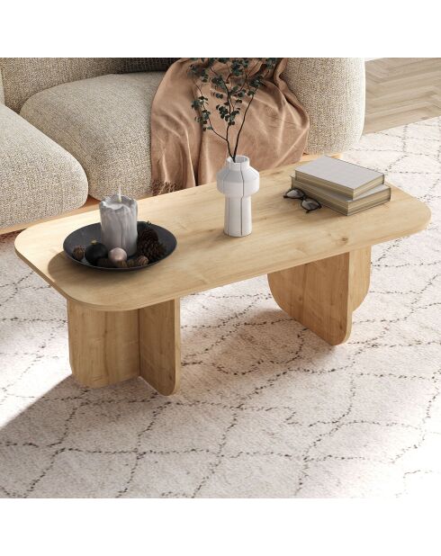 Table basse Becaj sapphire oak - 120x41.4x60 cm