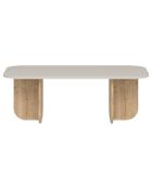 Table basse Becaj sandstone/sapphire oak - 120x41.4x60 cm