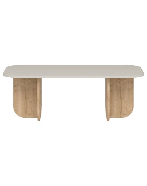 Table basse Becaj sandstone/sapphire oak - 120x41.4x60 cm