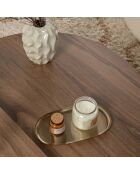 Duo de tables basses Orion walnut/white