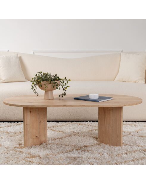 Table basse Sable sapphire oak - 119x40x60 cm