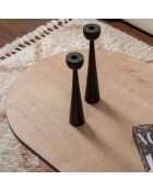 Table basse Sable sapphire oak/black - 119x40x60 cm