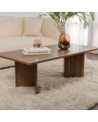Table basse Sabin walnut - 119x40x60 cm