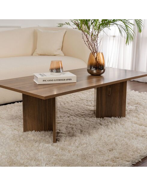 Table basse Sabin walnut - 119x40x60 cm
