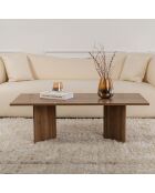 Table basse Sabin walnut - 119x40x60 cm