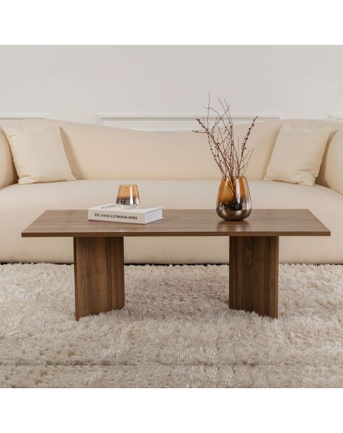 Table basse Sabin walnut - 119x40x60 cm