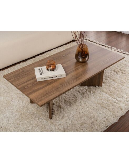 Table basse Sabin walnut - 119x40x60 cm
