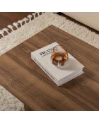 Table basse Sabin walnut - 119x40x60 cm