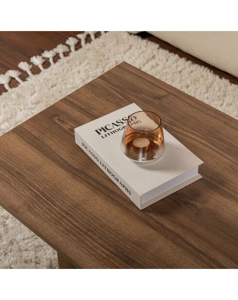 Table basse Sabin walnut - 119x40x60 cm