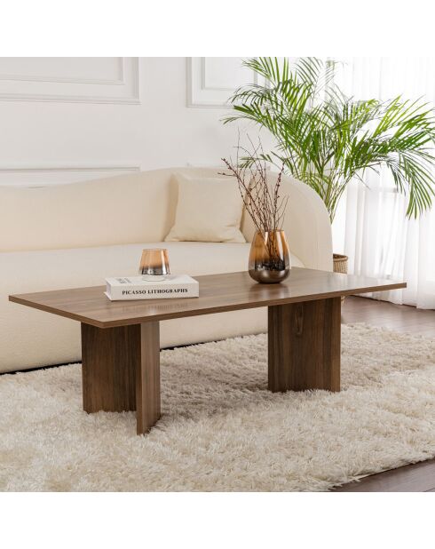 Table basse Sabin walnut - 119x40x60 cm