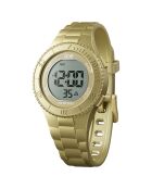 Montre digitale Mixte en Silicone Ice Digit Small dorée