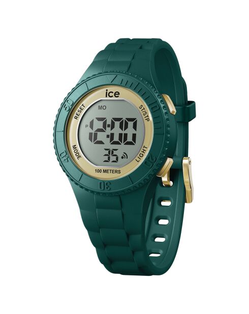 Montre digitale Mixte en Silicone Ice Digit Small verte